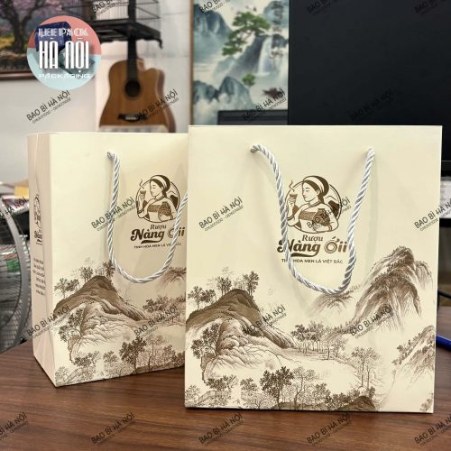 Túi giấy đựng rượu