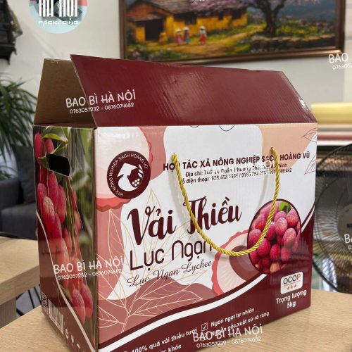 Hộp carton đựng vải thiều