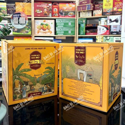 Hộp carton đựng rượu nếp