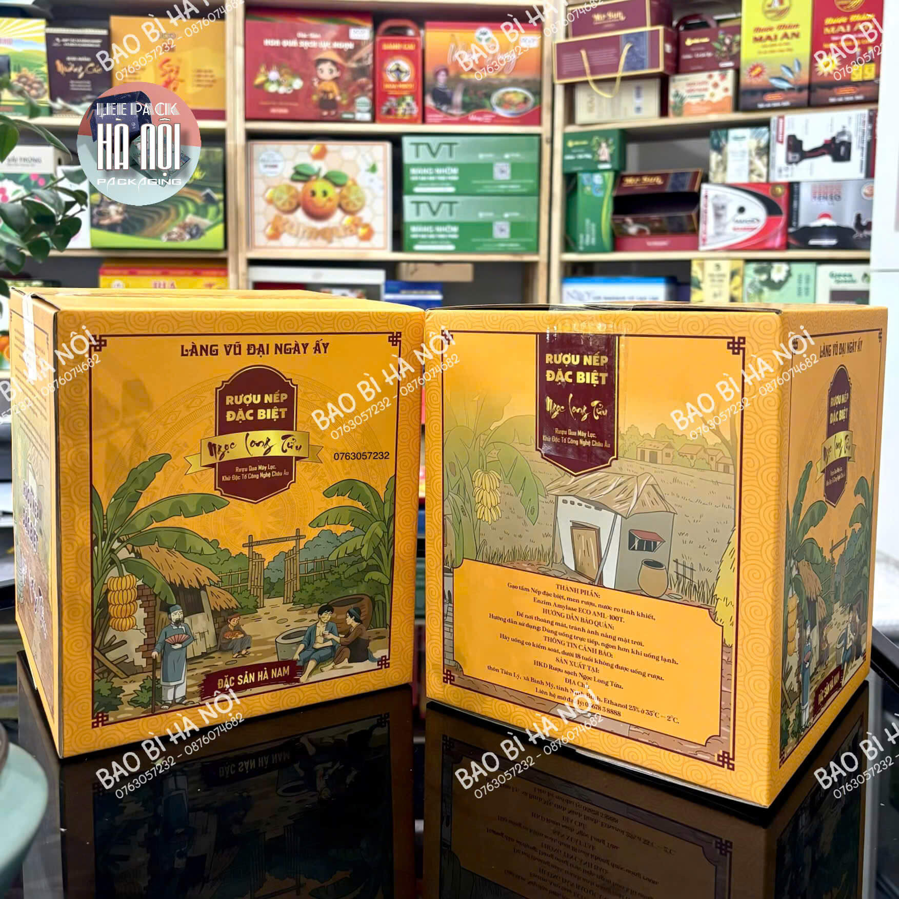 Hộp carton đựng rượu nếp
